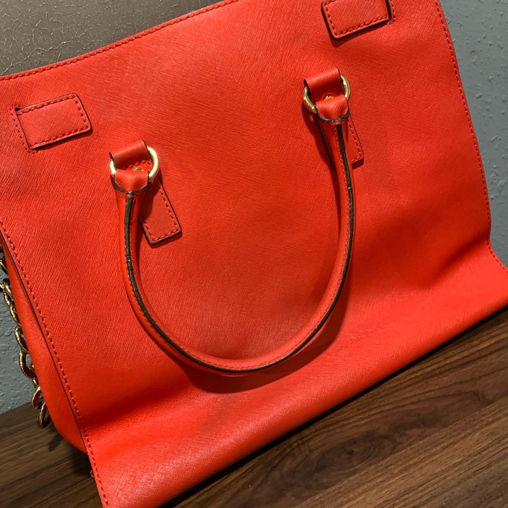 MK Hamilton Satchel Orange Tote